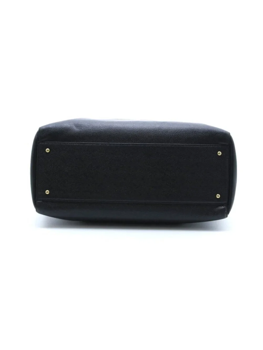 Chanel CC Logo Chain Shoulder Black Caviar Tote Bag